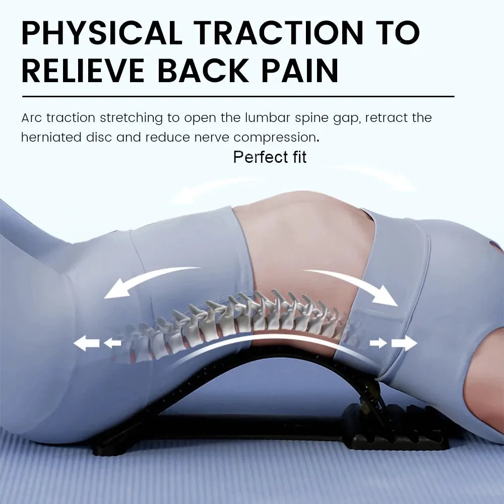 Portable Back Stretcher Pillow For Back Pain Relief Adjustable